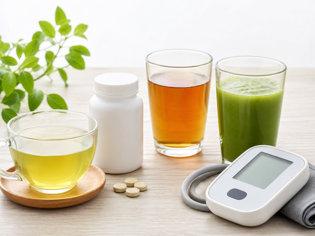 血圧が気になる人向け健康食品のタイプ別比較イメージ