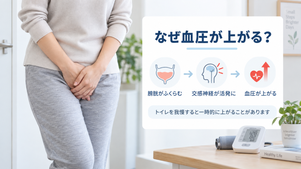 膀胱が尿でふくらむと交感神経が活発になり血圧が上がる仕組み