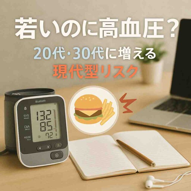 若いのに高血圧？20代・30代に増える現代型リスク