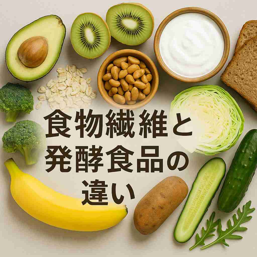 食物繊維と発酵食品の違い|腸活に最適な食材の選び方