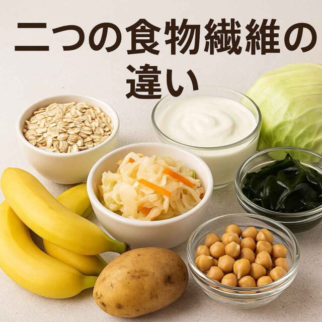 水溶性食物繊維と不溶性食物繊維、腸活にいいのはどっち？