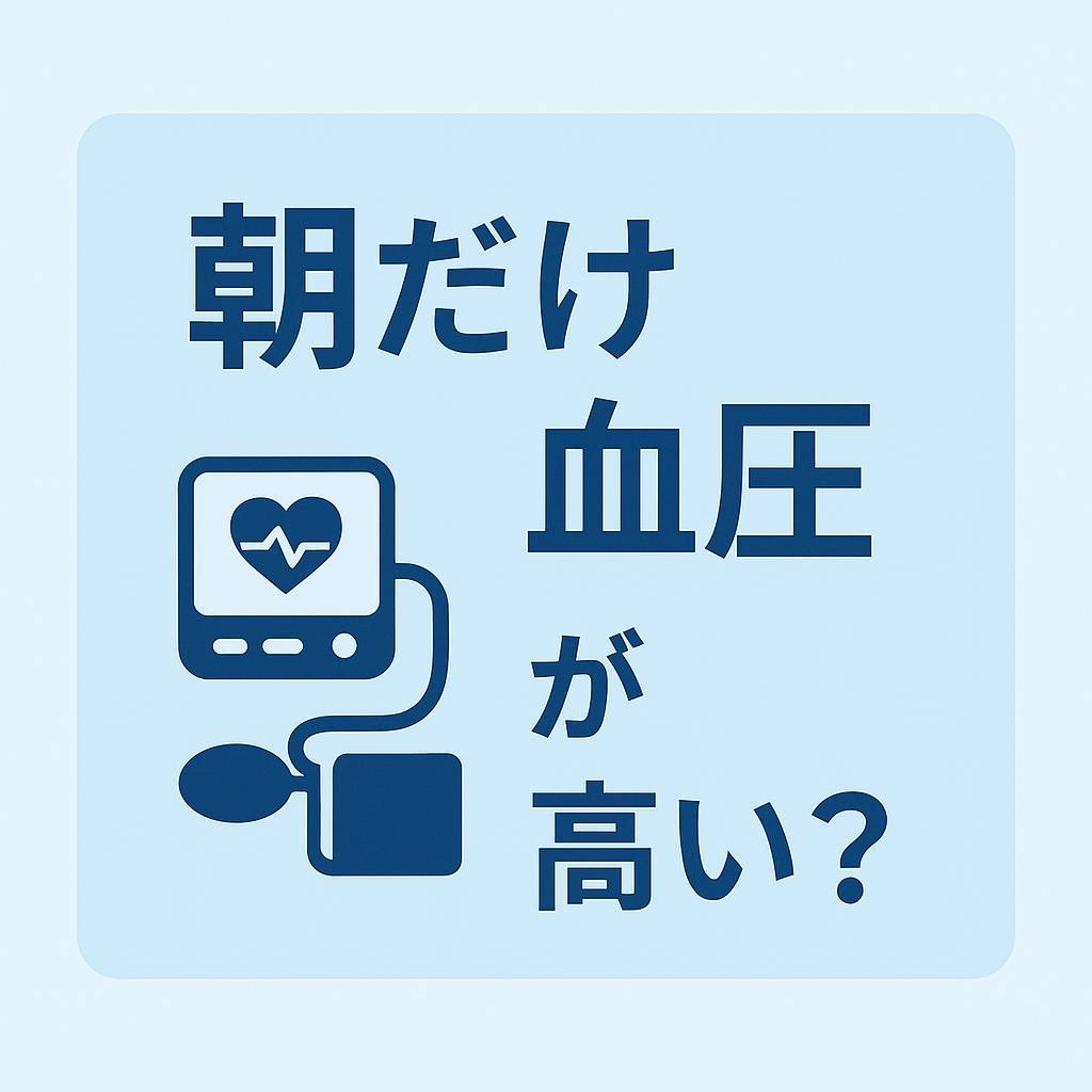 朝だけ血圧が高いのはなぜ？隠れ高血圧に注意！