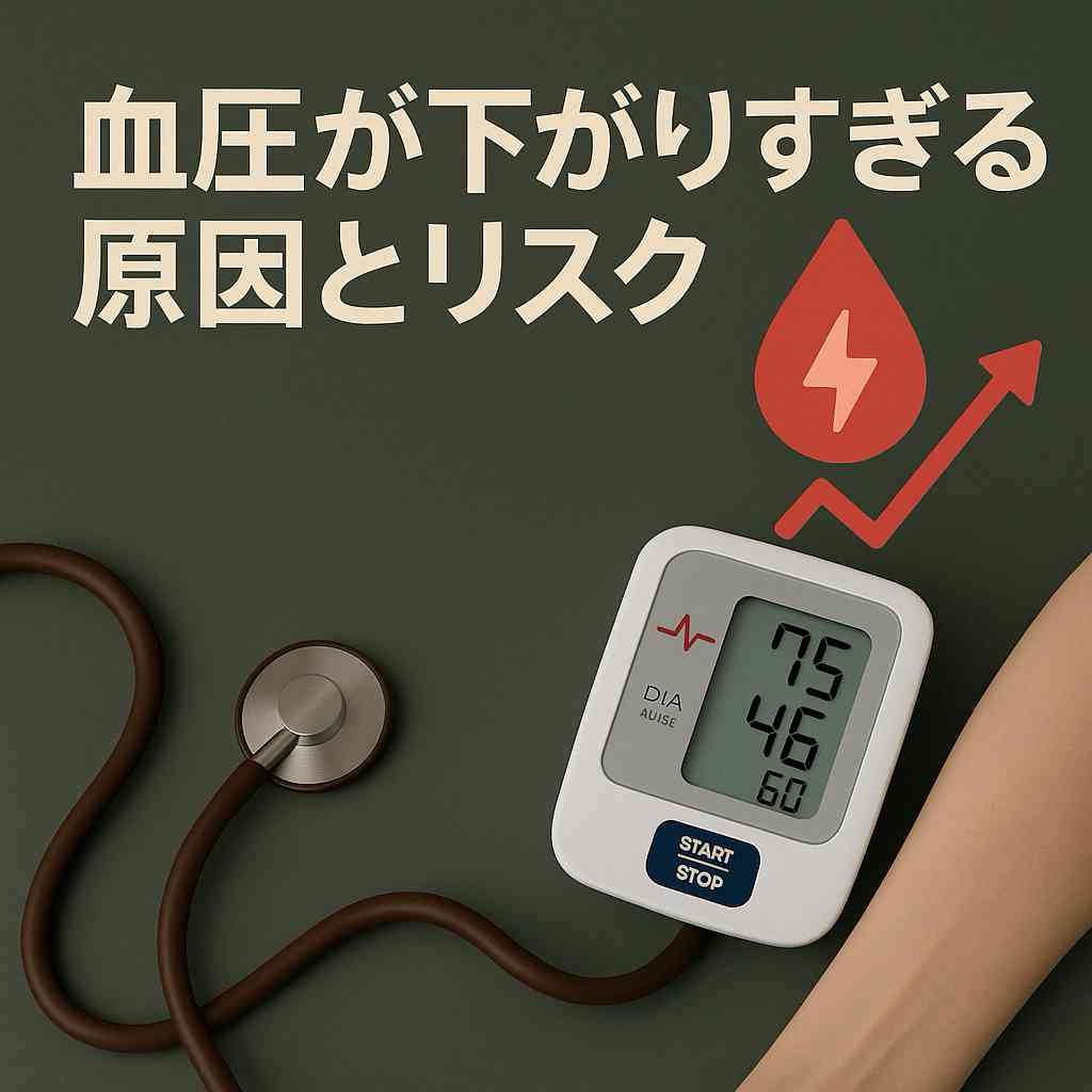 血圧が下がりすぎる原因とリスクとは?