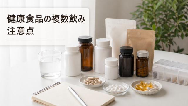 健康食品やサプリは複数飲んでも大丈夫？組み合わせで気をつけたい注意点