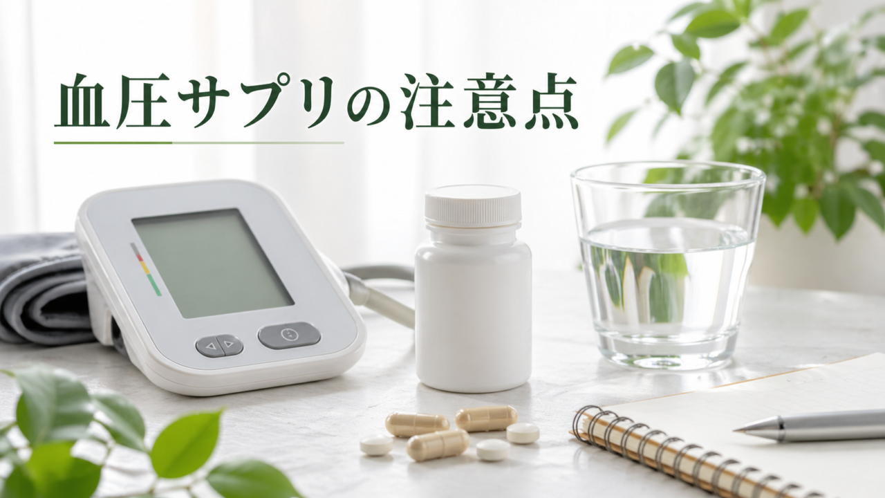 血圧サプリを選ぶ前に知っておきたい注意点|薬剤師がやさしく解説