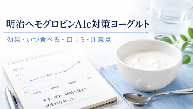 明治ヘモグロビンA1c対策ヨーグルトの効果は？口コミ・いつ食べる・価格を薬剤師が解説