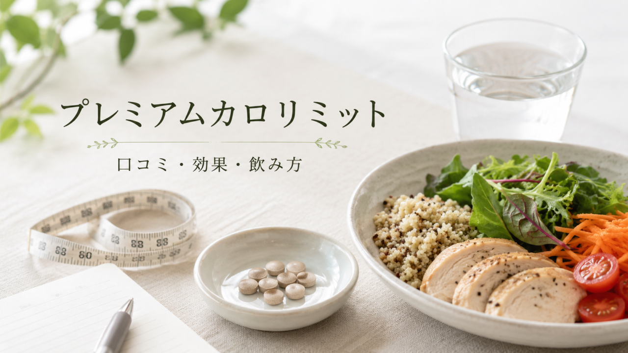 プレミアムカロリミットの効果は?口コミ・いつ飲むか・副作用を薬剤師が解説
