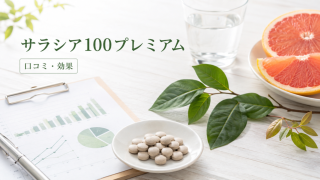 サラシア100プレミアムの口コミ・効果は？HbA1cへの機能性や副作用を薬剤師が解説