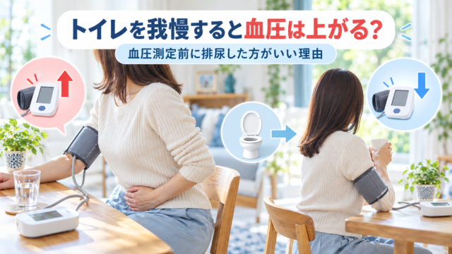 トイレを我慢すると血圧は上がる？血圧測定前に排尿した方がいい理由